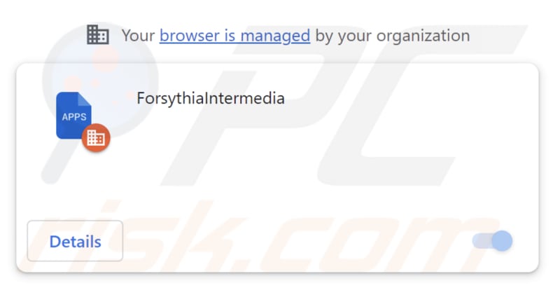 ForsythiaIntermedia malicious extension