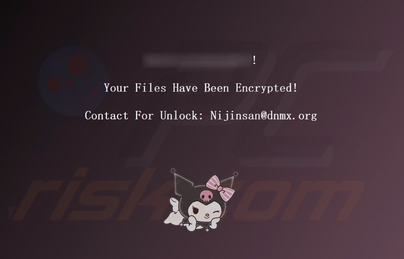 Invader ransomware wallpaper