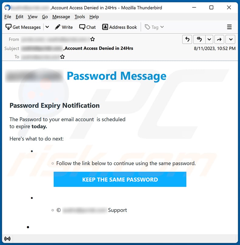 Password Expiry Notification email scam (2023-08-15)