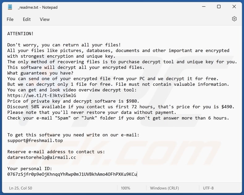 Wzoq ransomware text file (_readme.txt)
