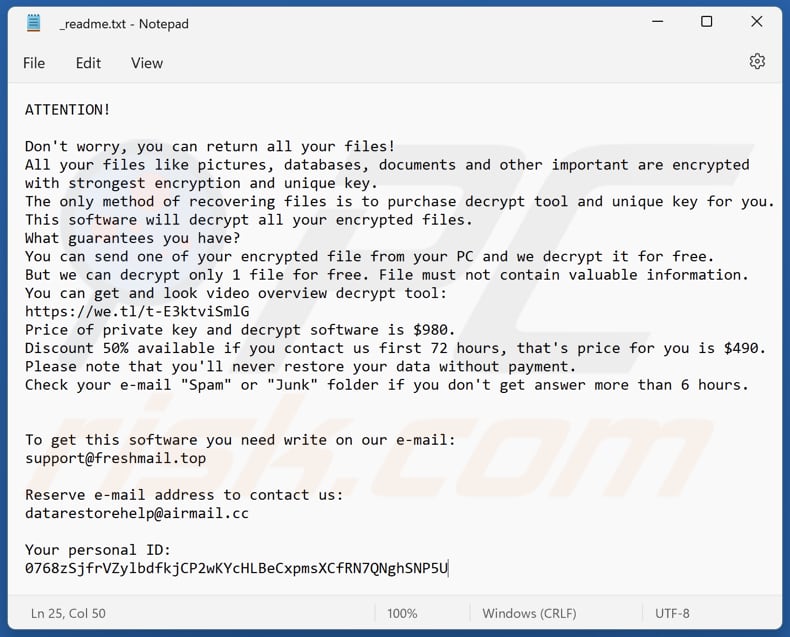 Wztt ransomware text file (_readme.txt)