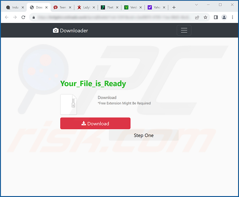 YoSearch Weather tab browser hijacker-promoting website