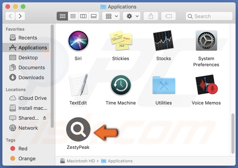 ZestyPeak adware