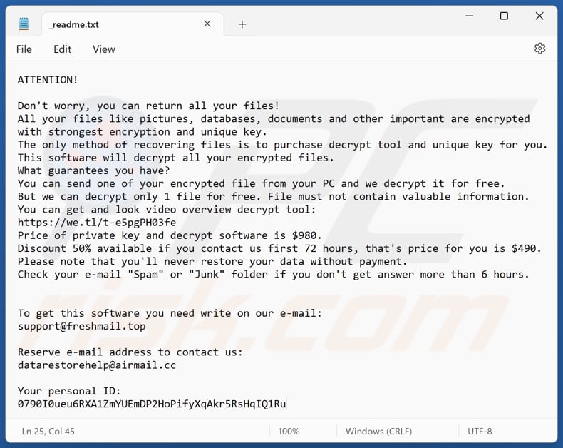 Azqt ransomware text file (_readme.txt)
