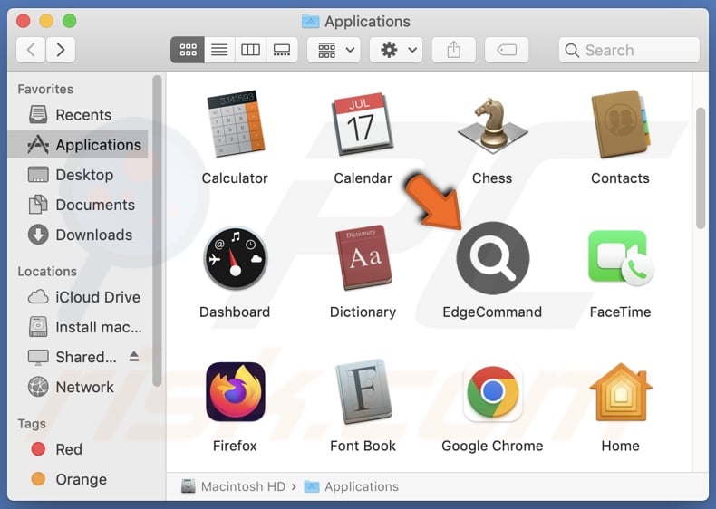 EdgeCommand adware