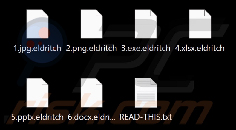 Files encrypted by Eldritch ransomware (.eldritch extension)