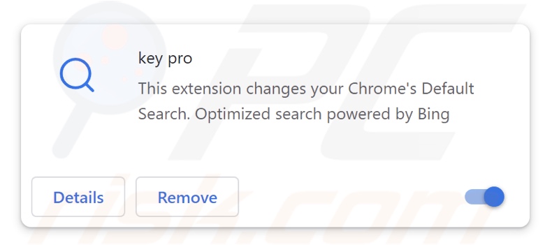 key pro browser-hijacking extention