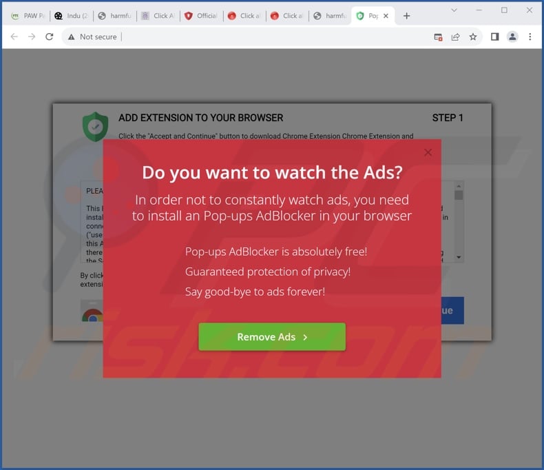 Deceptive website used to promote Key Searchs browser hijacker