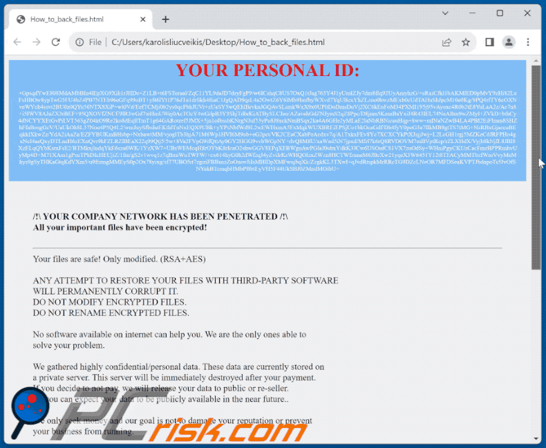 Meduza ransomware decryption instructions (How_to_back_files.html)