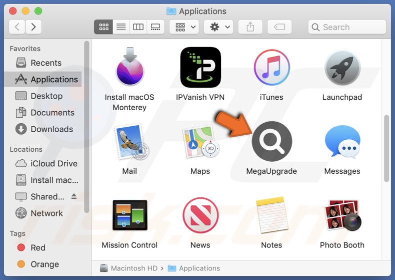 MegaUpgrade adware