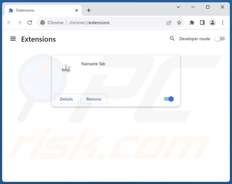 Removing privatesearchqry.com related Google Chrome extensions