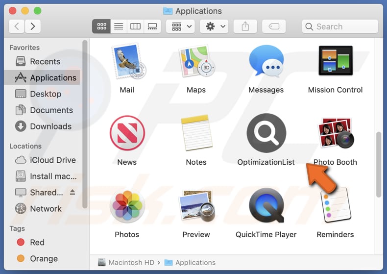 OptimizationList adware