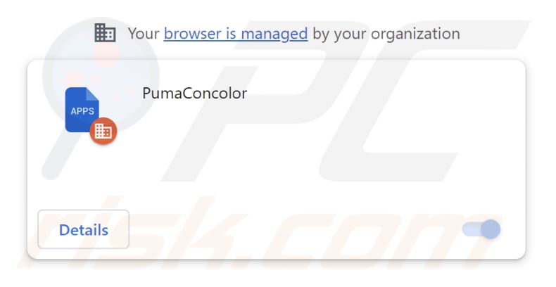 PumaConcolor malicious extension