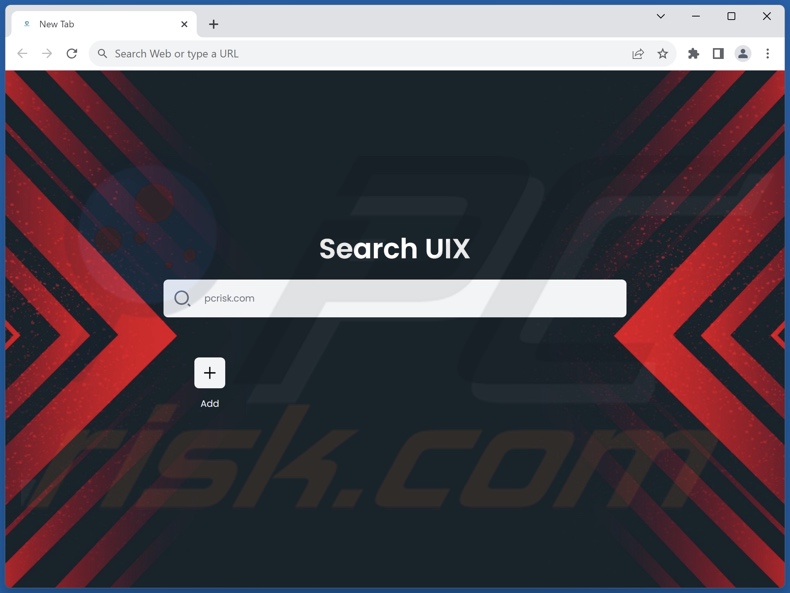 Search-UIX browser hijacker homepage