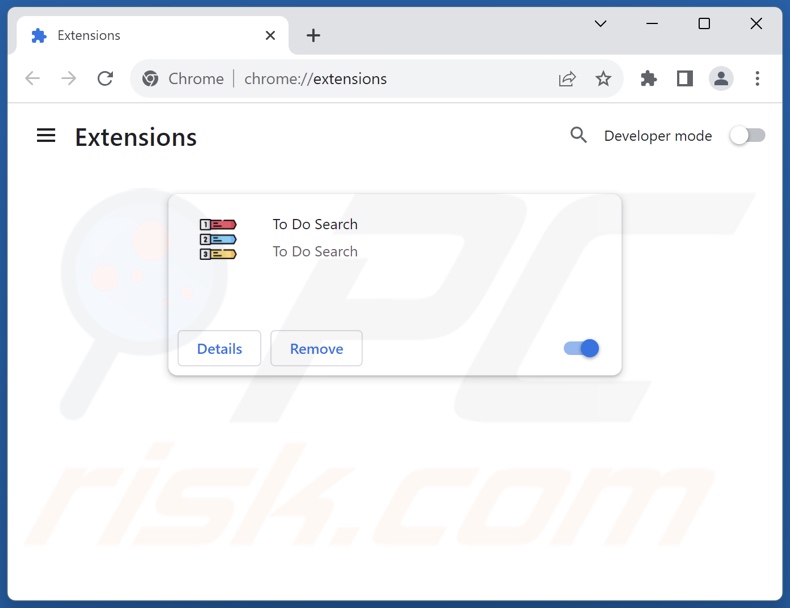 Removing search.todosearchs.com related Google Chrome extensions