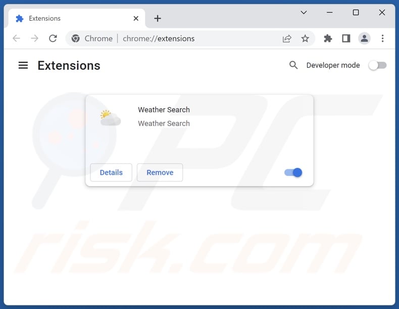 Removing search.weather-search.com related Google Chrome extensions