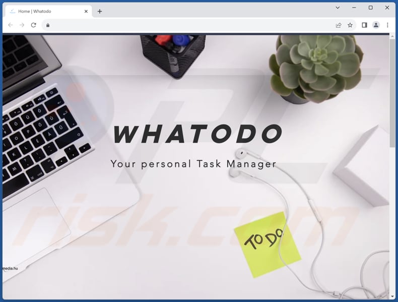 Website used to promote Whatodo browser hijacker