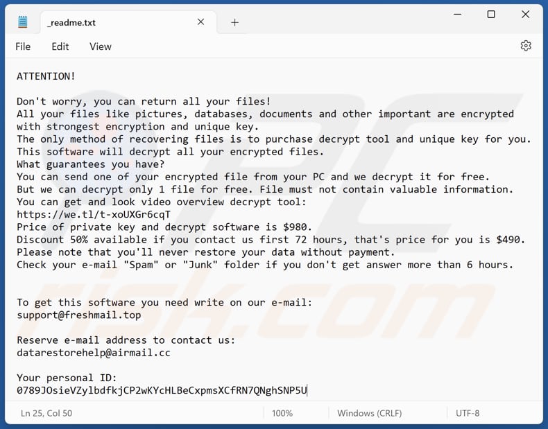 Wwza ransomware text file (_readme.txt)