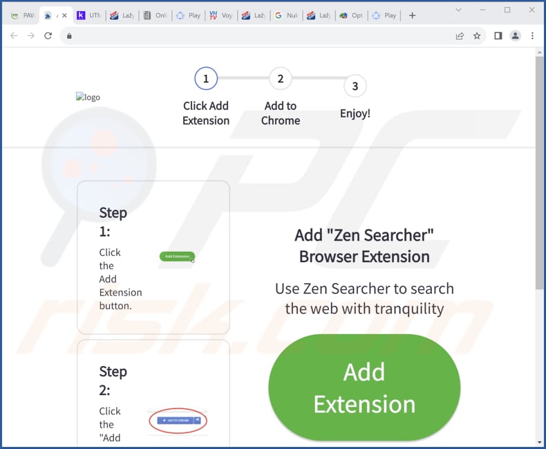 Zen Searcher browser hijacker promoter 2