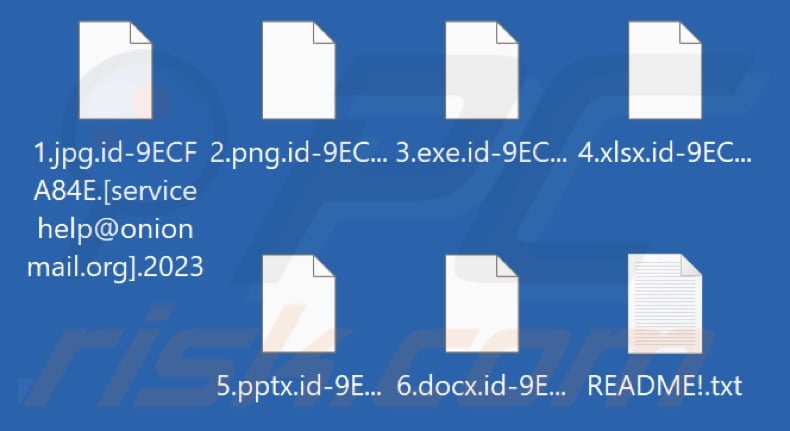 Files encrypted by 2023 ransomware (.2023 extension)