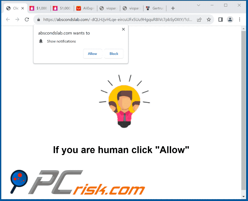 abscondslab[.]com website appearance (GIF)