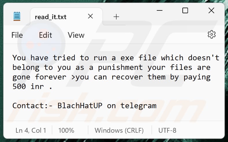 BlackHatUP ransomware text file (read_it.txt)