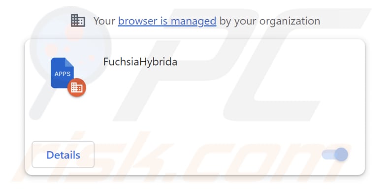 FuchsiaHybrida malicious extension