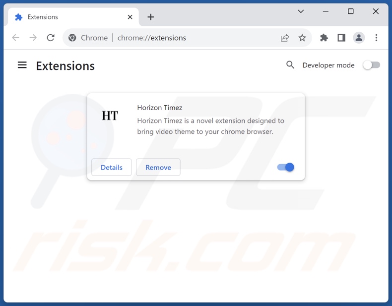 Removing psrcfornow.com related Google Chrome extensions
