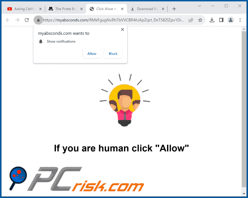 myabsconds[.]com website appearance (GIF)