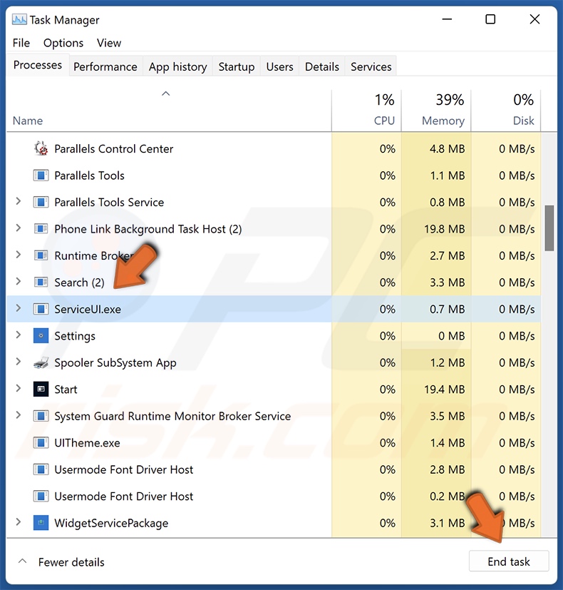 searches-world.com browser hijacker removal step 1