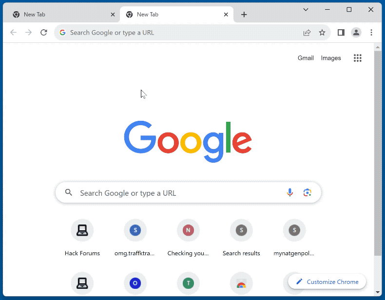 searchtabs.io browser hijacker redirects (GIF)