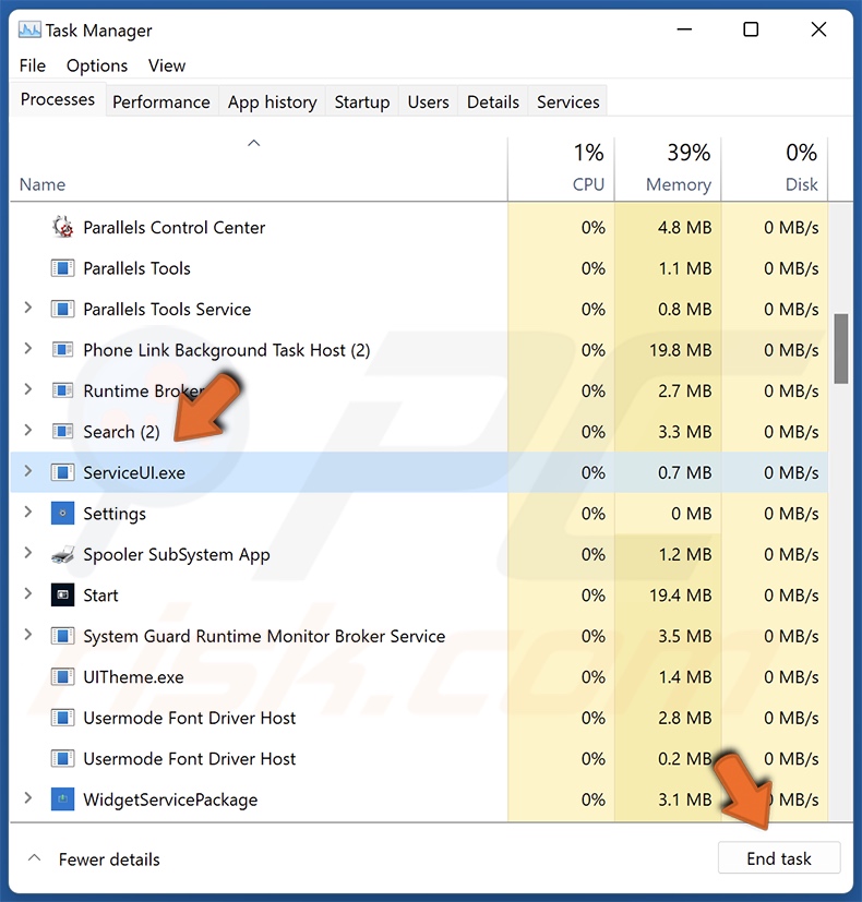 searchtabs.io browser hijacker removal step 1