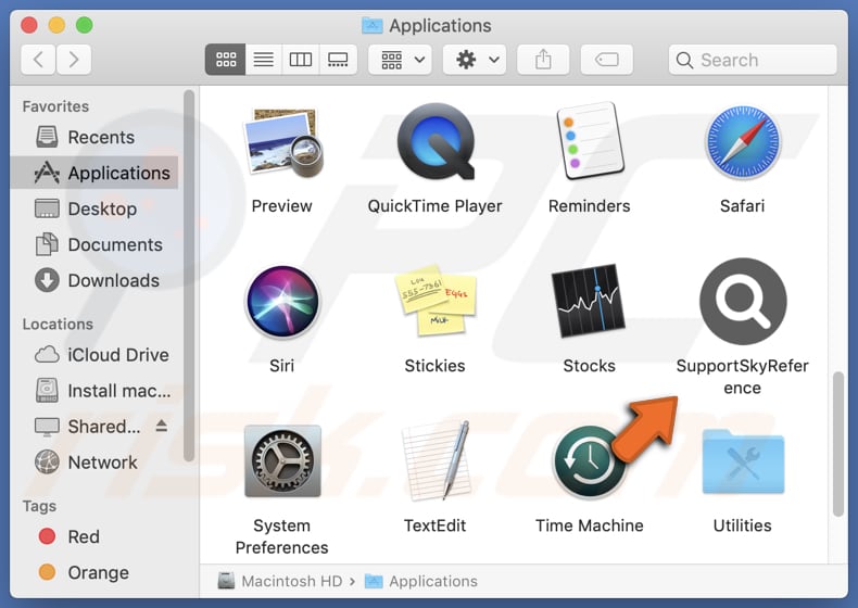 SupportSkyReference adware