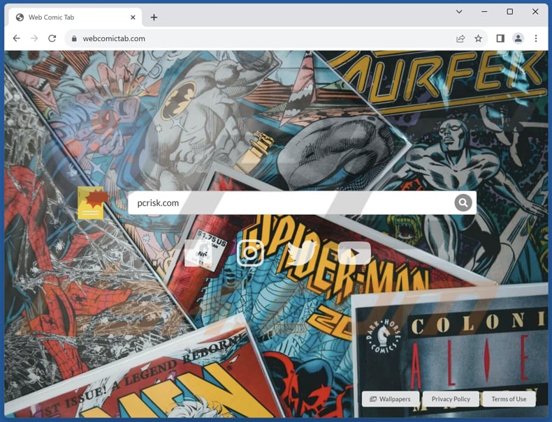 webcomictab.com browser hijacker