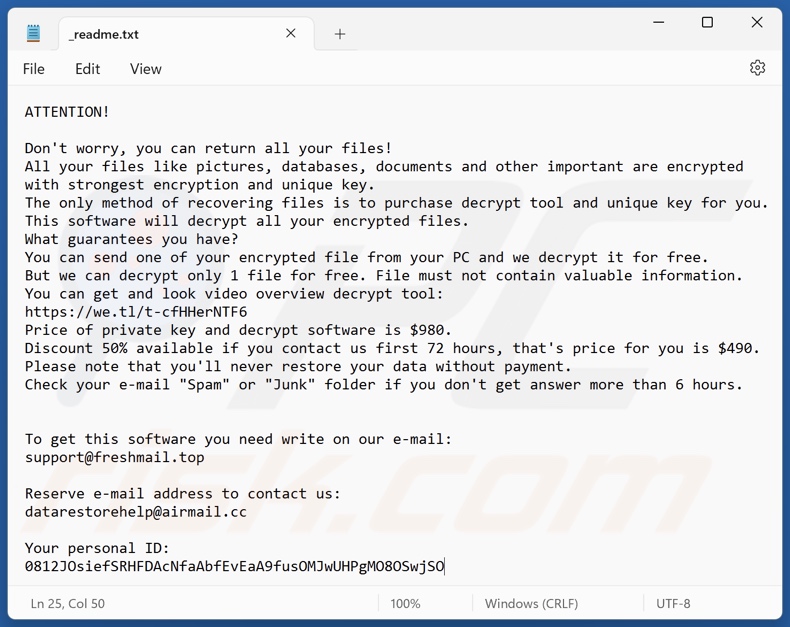 Zpas ransomware text file (_readme.txt)