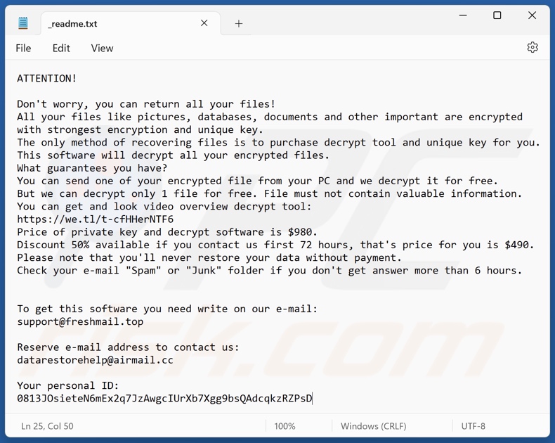 Zpww ransomware text file (_readme.txt)