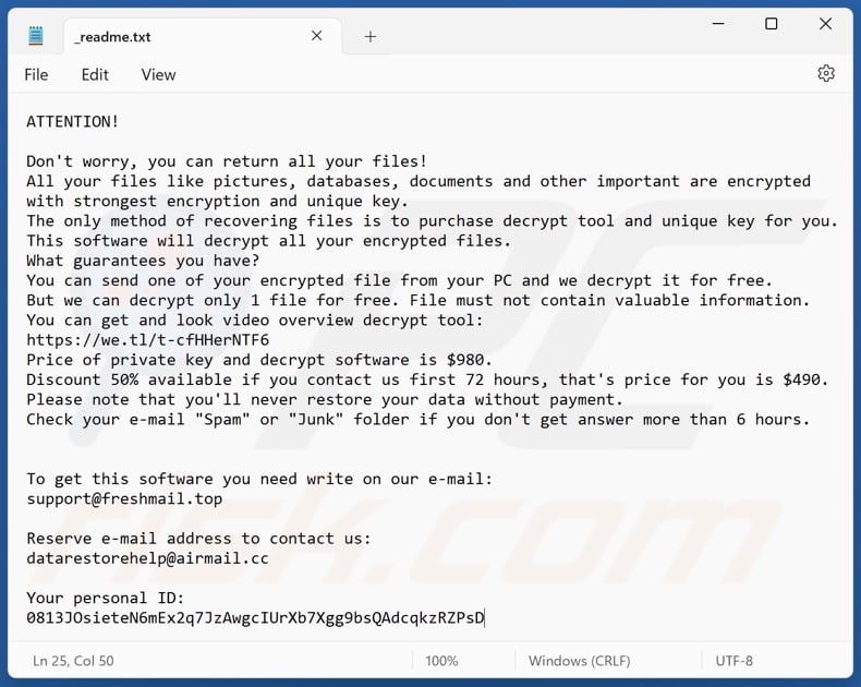 Zpww ransomware text file (_readme.txt)