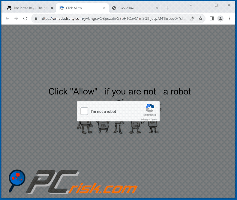 amadadscity[.]com website appearance (GIF)