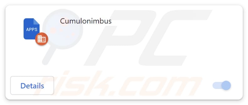 Cumulonimbus malicious extension