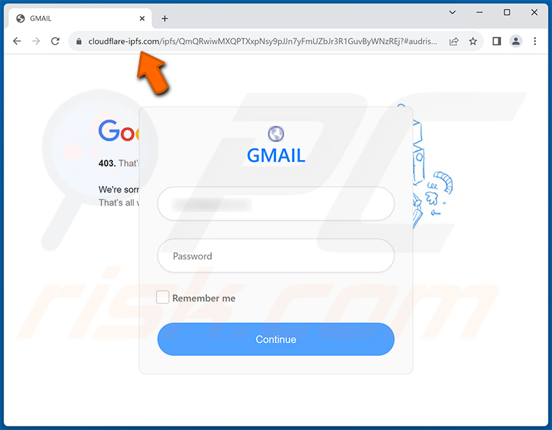 Phishing site promoted via Email Account Has Been Used To Spread Malicious Content Scam