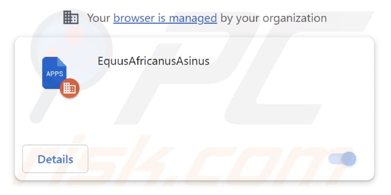 EquusAfricanusAsinus malicious extension