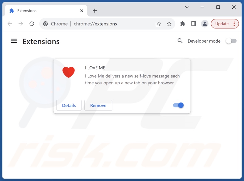 Removing search.iloveme-tab.com related Google Chrome extensions