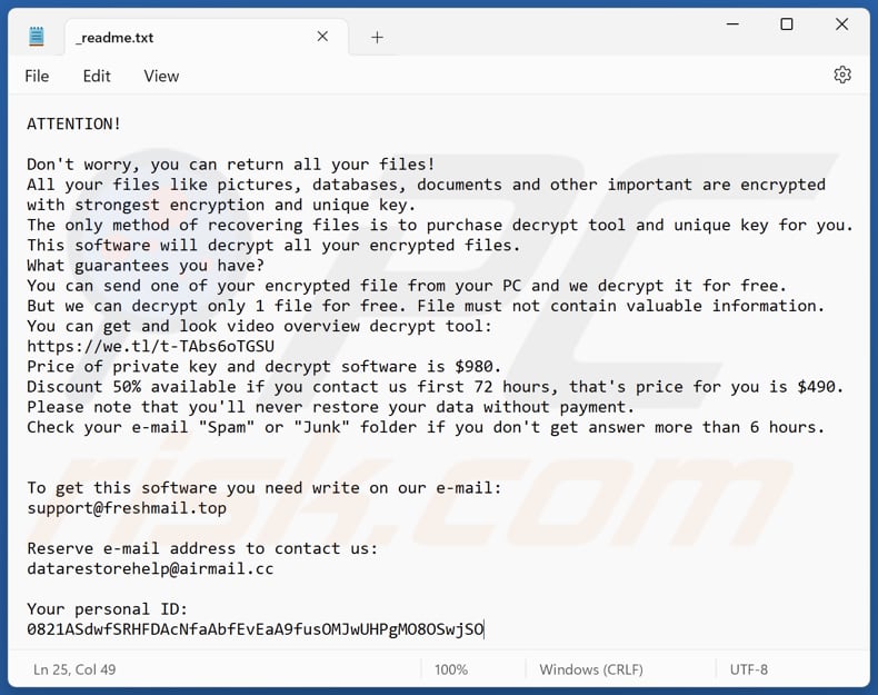 Jzeq ransomware text file (_readme.txt)