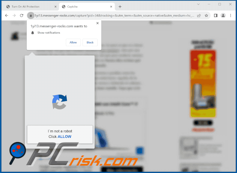 messenger-rocks[.]com website appearance (GIF)
