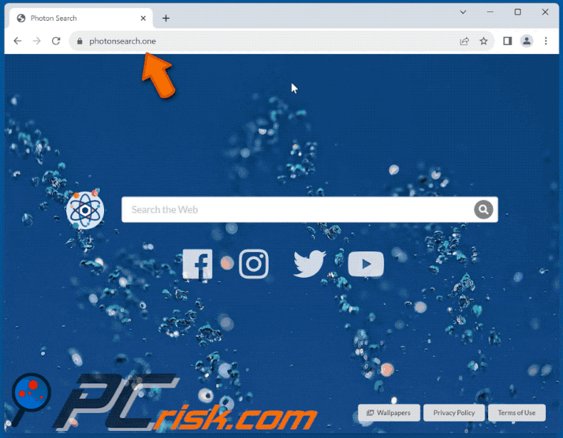 Photon Search browser hijacker photonsearch.one redirects to google.com