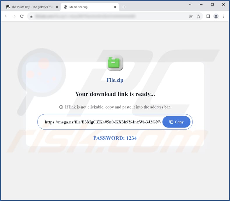 SpaceRaces malware distributing page