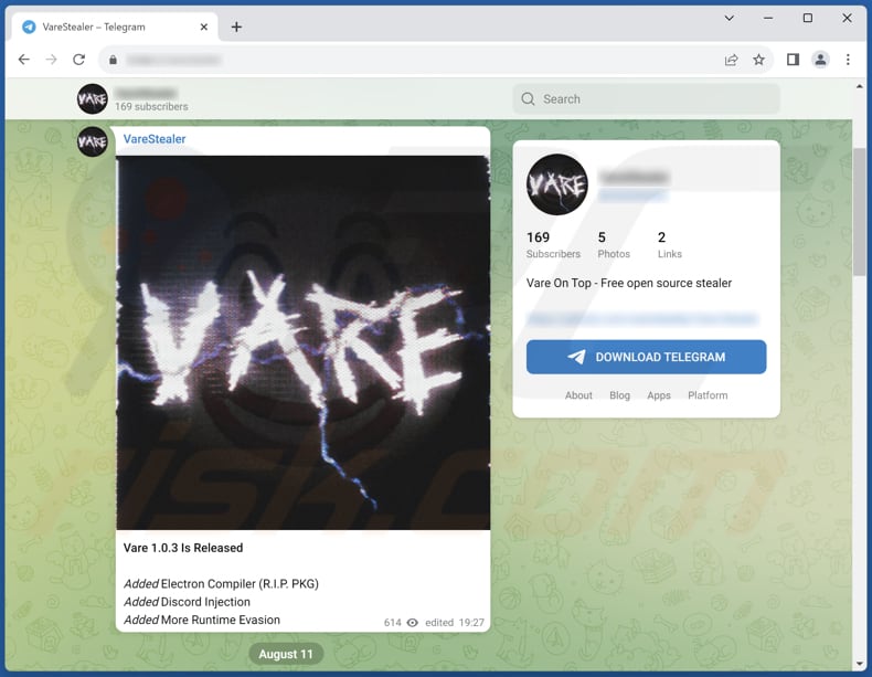 Vare Stealer - Malware removal instructions