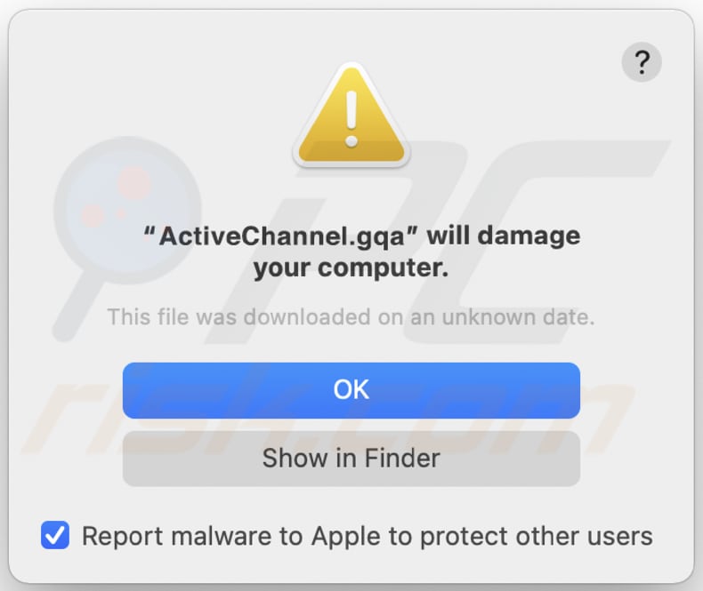 ActiveChannel adware pop-up before installation