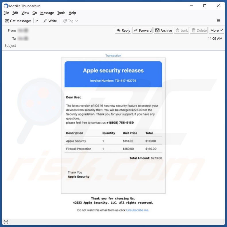 Payment For Apple Gift Card Email Scam - Removal and recovery steps