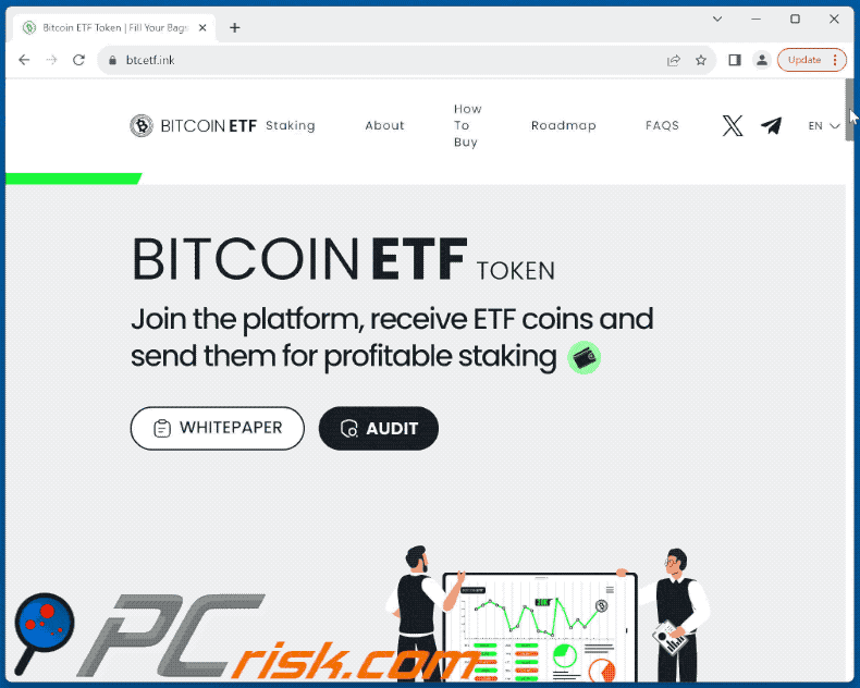 Appearance of BITCOIN ETF TOKEN scam